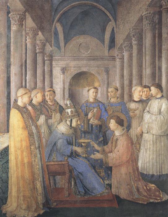 Sandro Botticelli Fra Angelico,Ordination of St Lawrence (mk36) China oil painting art